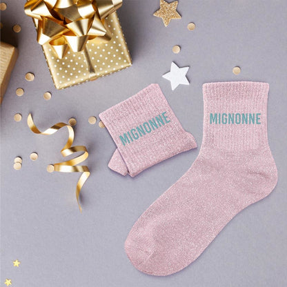 Chaussettes à paillettes: Mignonne