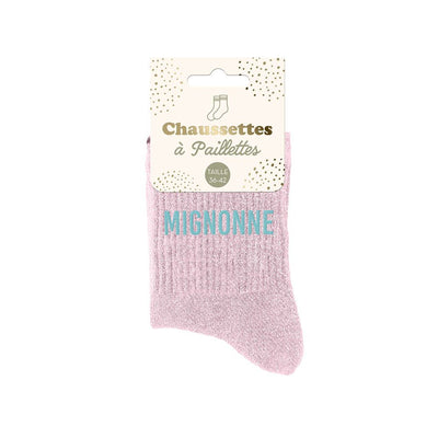 Chaussettes à paillettes: Mignonne