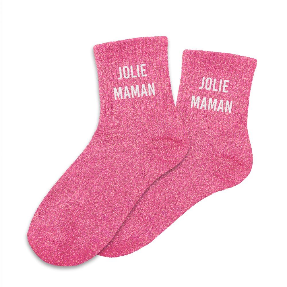 Chaussettes à paillettes: Jolie maman