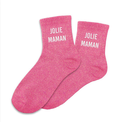 Chaussettes à paillettes: Jolie maman