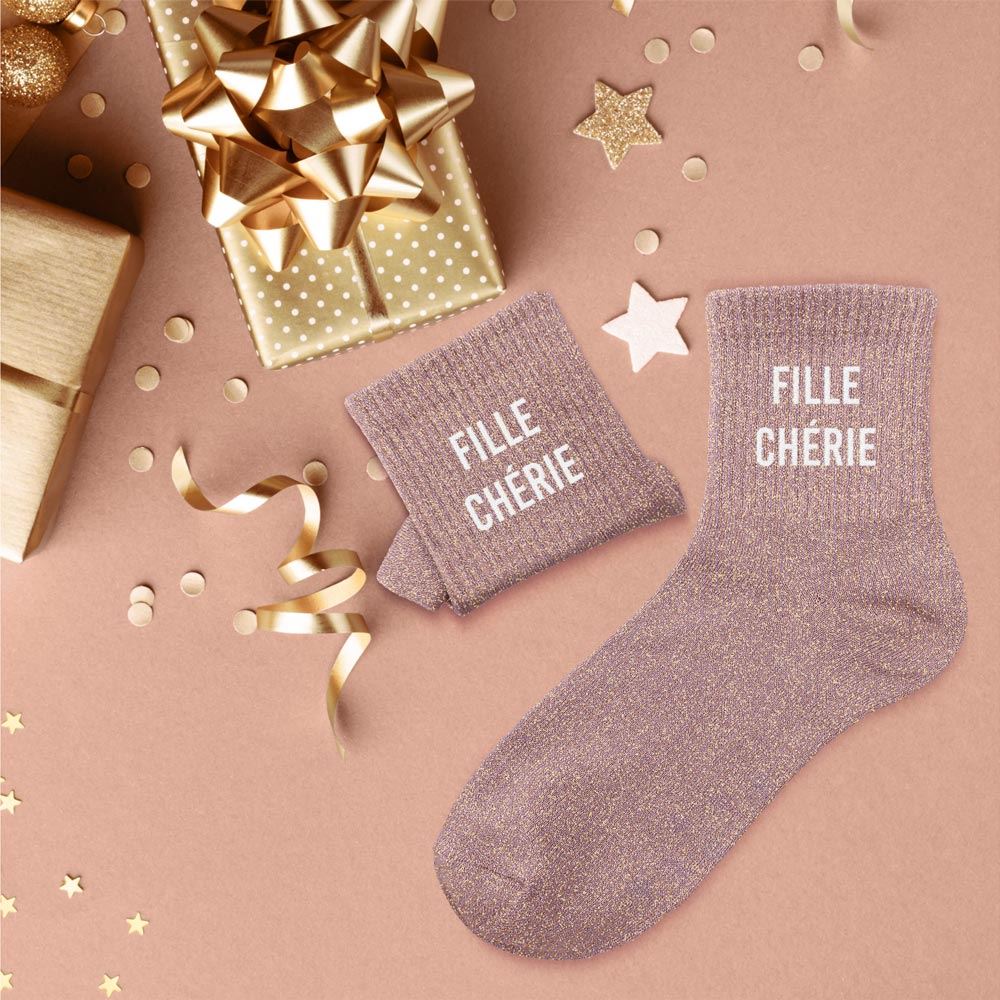 Chaussettes à paillettes: Fille chérie