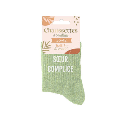 Chaussettes à paillettes: Soeur complice