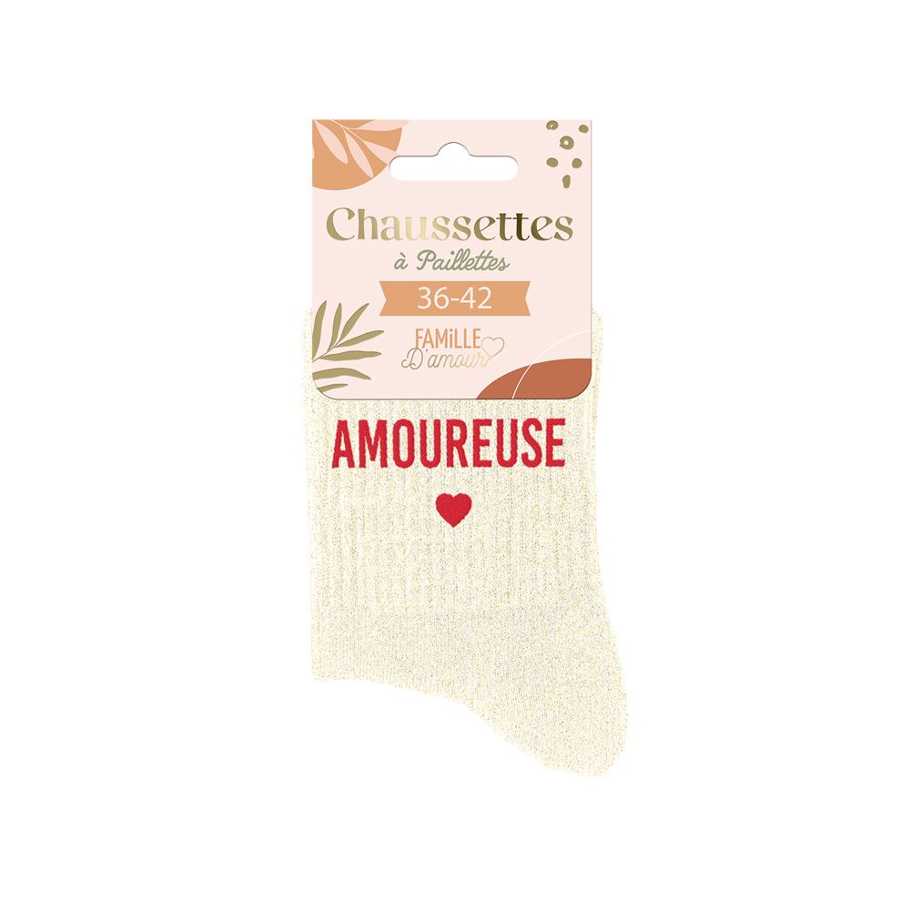 Chaussettes à paillettes: Amoureuse