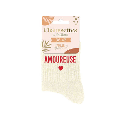 Chaussettes à paillettes: Amoureuse