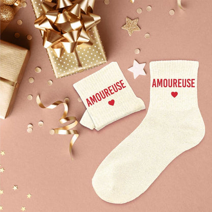 Chaussettes à paillettes: Amoureuse