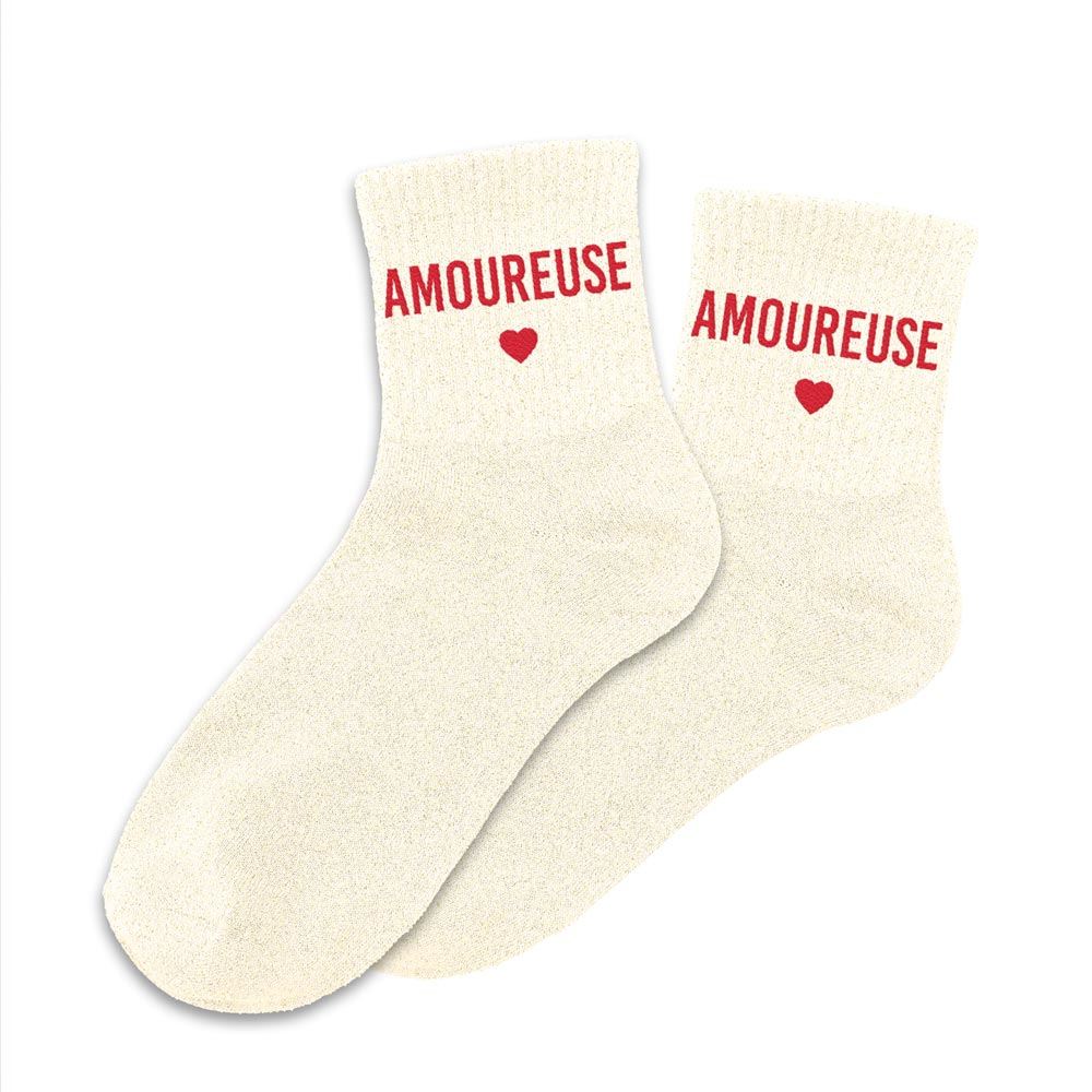 Chaussettes à paillettes: Amoureuse