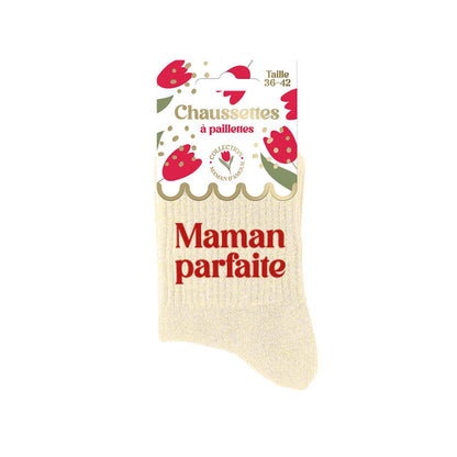 Chaussettes à paillettes: Maman parfaite