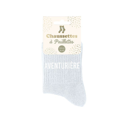Chaussettes à paillettes: Aventurière