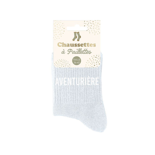 Chaussettes à paillettes: Aventurière