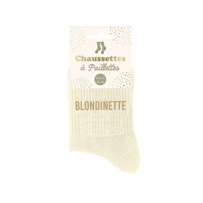 Chaussettes à paillettes: Blondinette