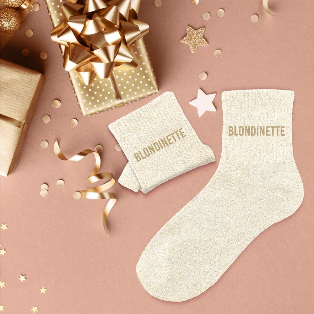 Chaussettes à paillettes: Blondinette