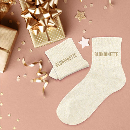 Chaussettes à paillettes: Blondinette