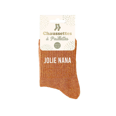 Chaussettes à paillettes: Jolie nana