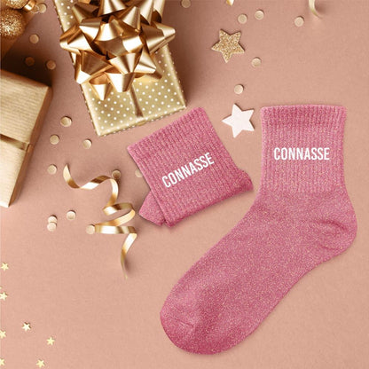 Chaussettes à paillettes: Connasse