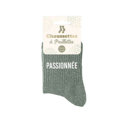Chaussettes à paillettes: Passionnée