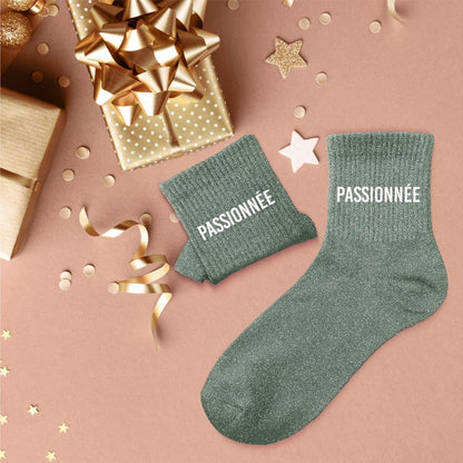 Chaussettes à paillettes: Passionnée