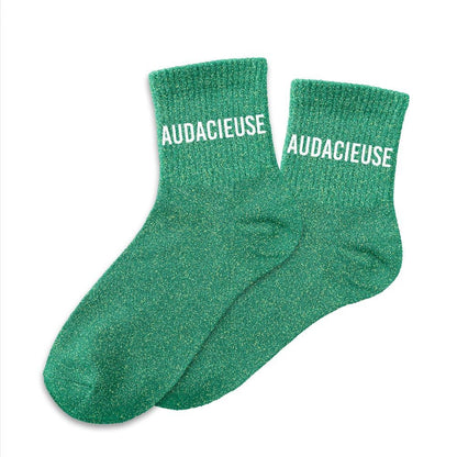 Chaussettes à paillettes: Audacieuse
