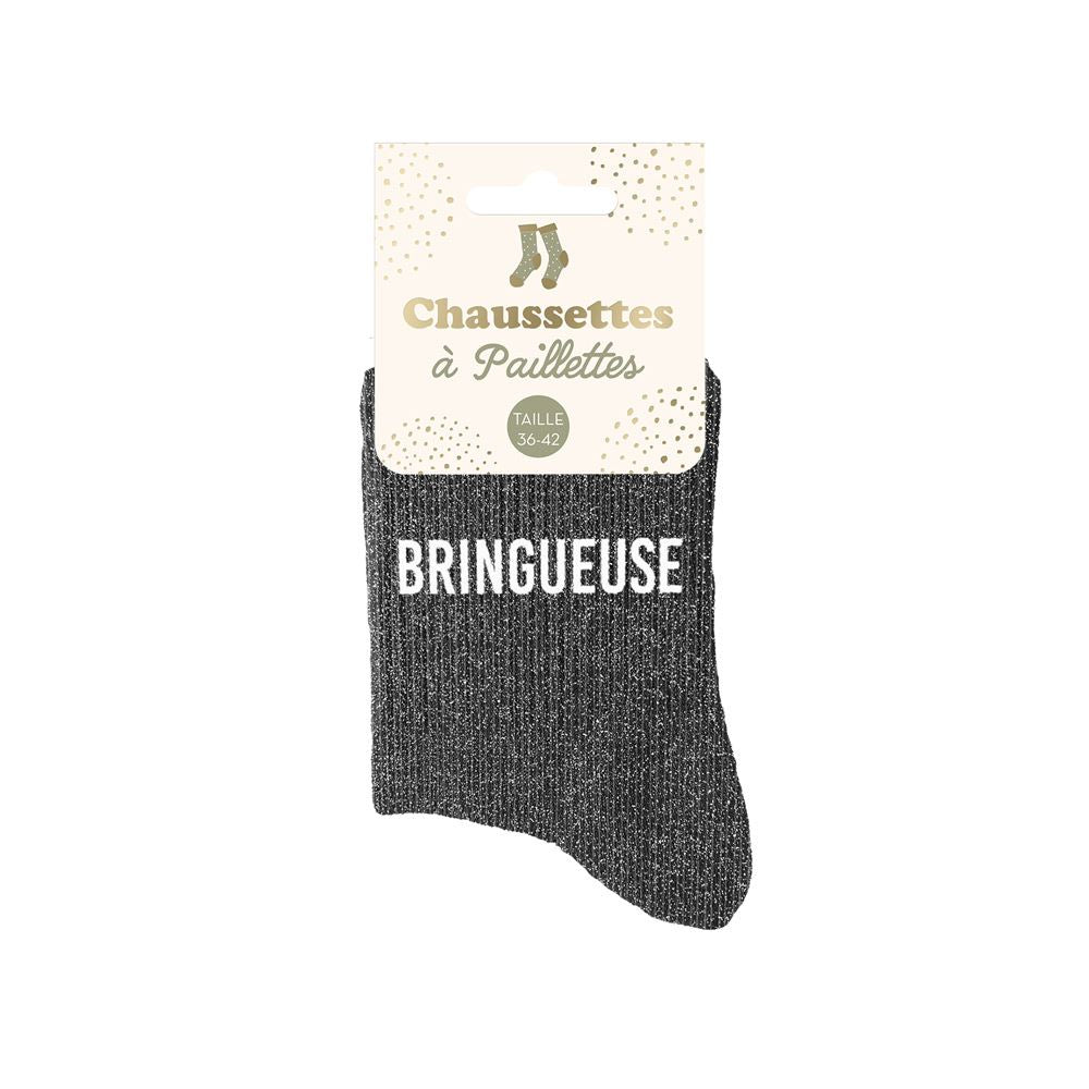 Chaussettes à paillettes: Bringueuse