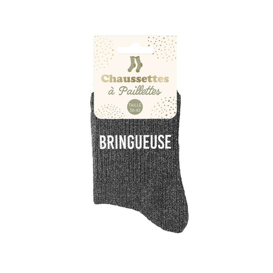 Chaussettes à paillettes: Bringueuse
