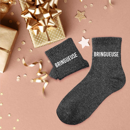Chaussettes à paillettes: Bringueuse