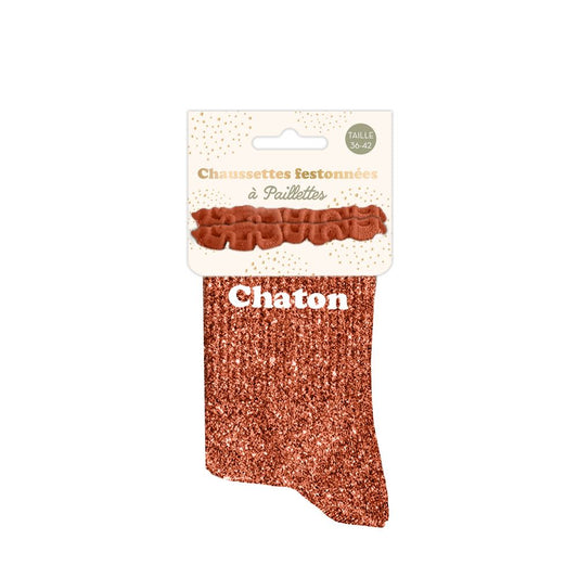 Chaussettes à paillettes: Châton