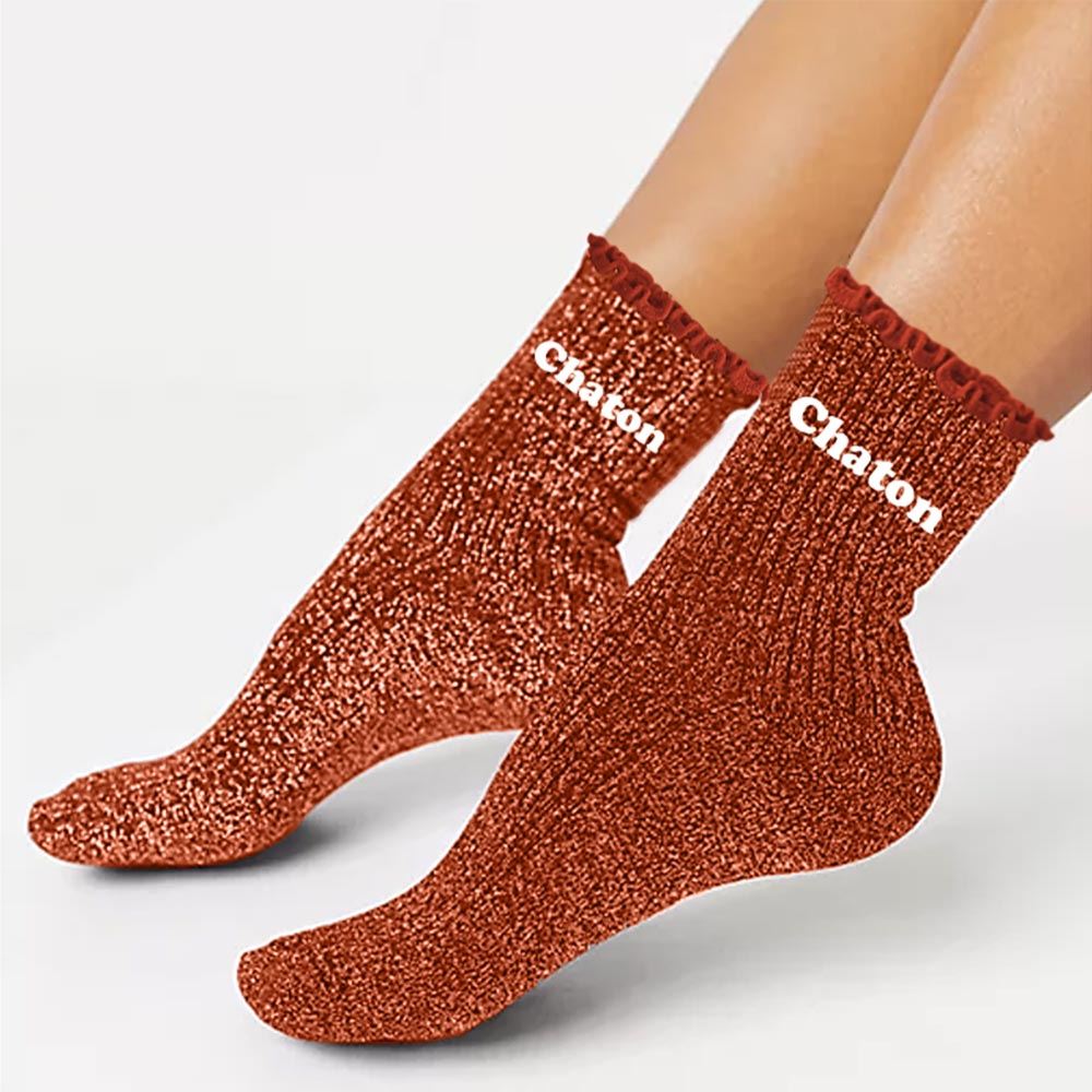 Chaussettes à paillettes: Châton