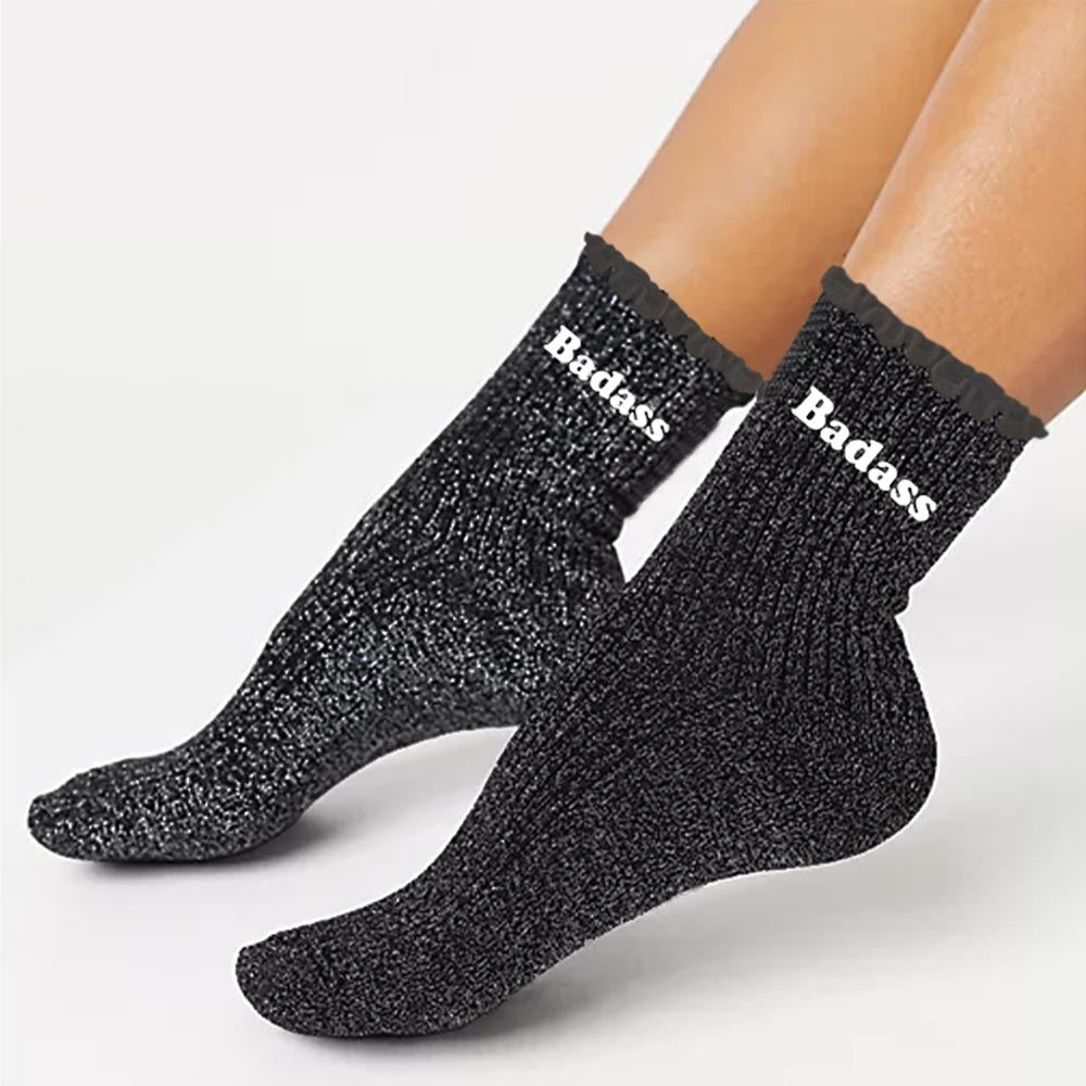 Chaussettes à paillettes: Badass
