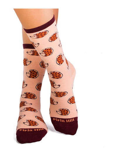 Chaussettes coton bio : Hérissons mignons