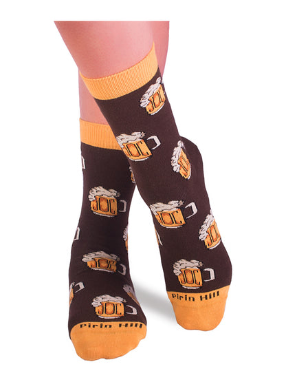 Chaussettes coton bio : Bière pression