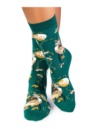 Chaussettes coton bio : Hibou dans la nature