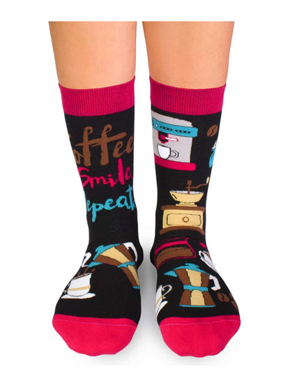 Chaussettes coton bio : Café noir