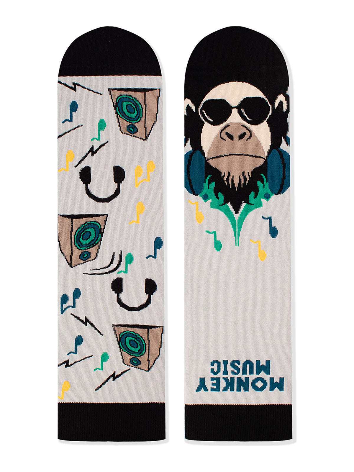 Chaussettes coton bio : Le singe Dj
