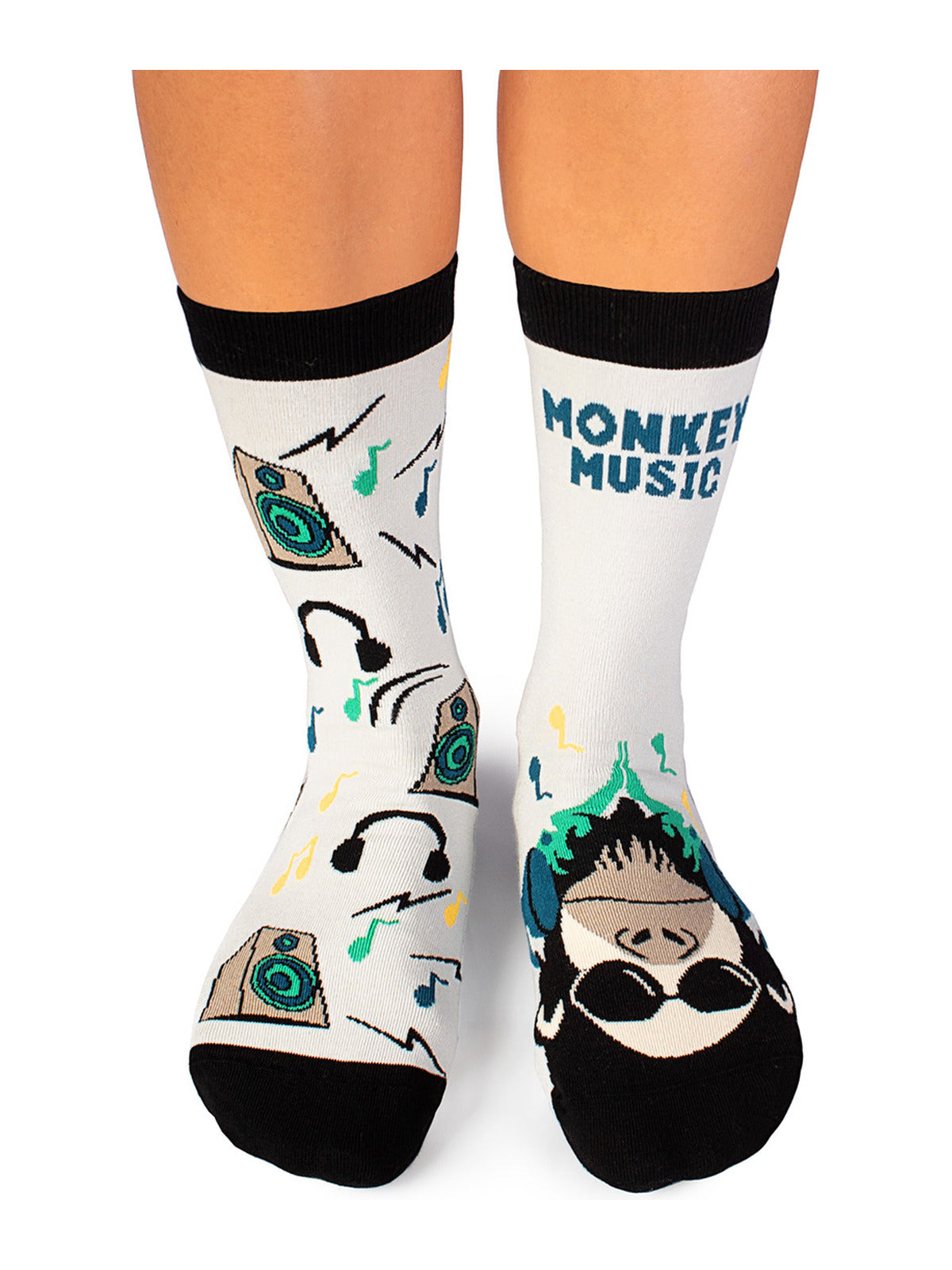 Chaussettes coton bio : Le singe Dj