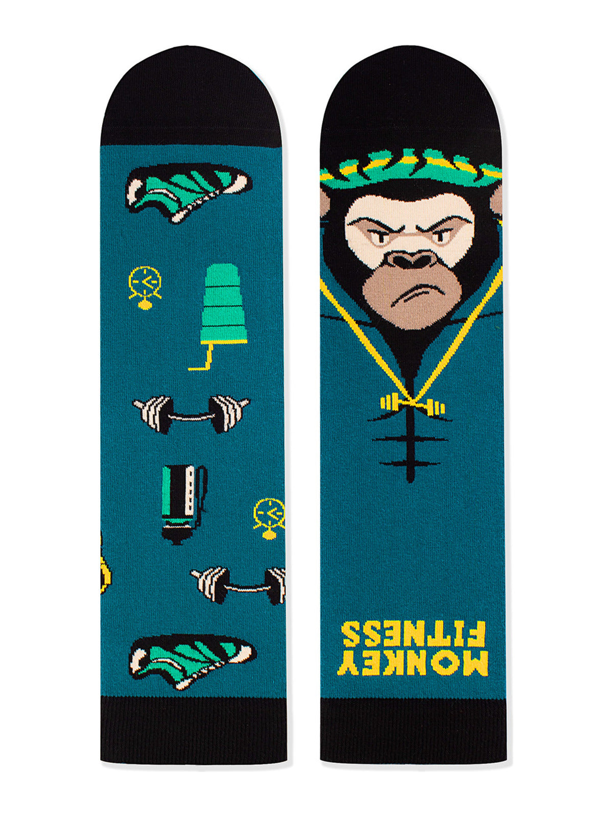 Chaussettes coton bio : Le singe muscu