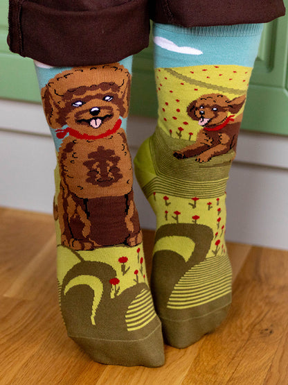 Chaussettes coton bio : Caniche
