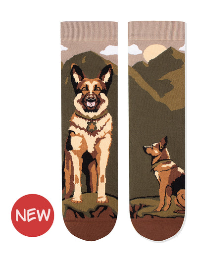 Chaussettes coton bio : Berger Allemand
