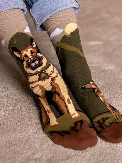 Chaussettes coton bio : Berger Allemand