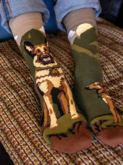 Chaussettes coton bio : Berger Allemand