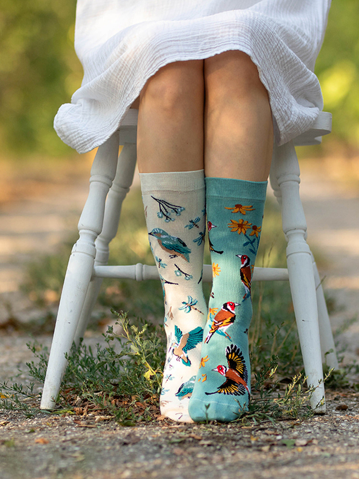 Chaussettes bambou : Pivoine et fleurs
