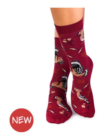 Chaussettes bambou : Paon