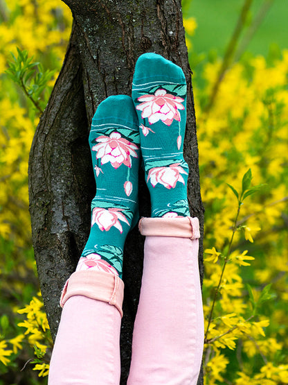 Chaussettes bambou : Lotus