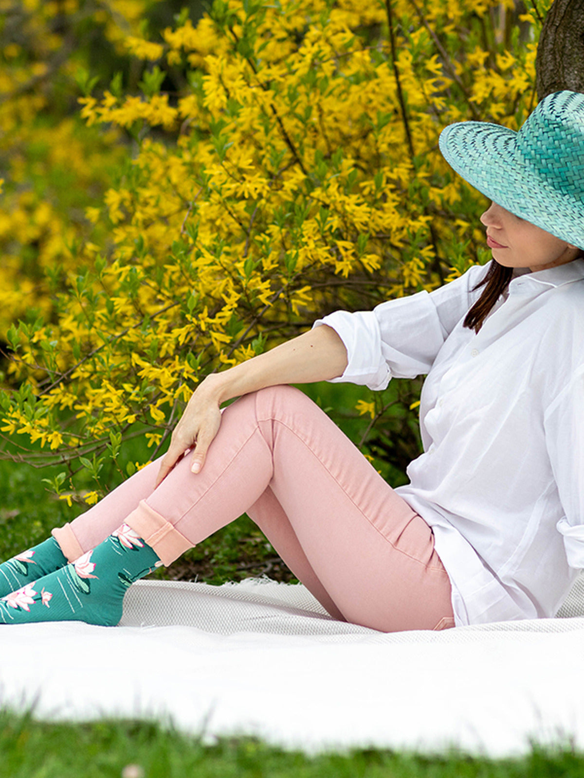 Chaussettes bambou : Lotus