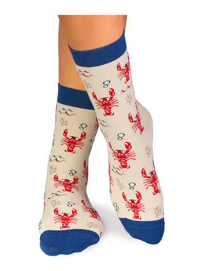 Chaussettes coton bio : Homard