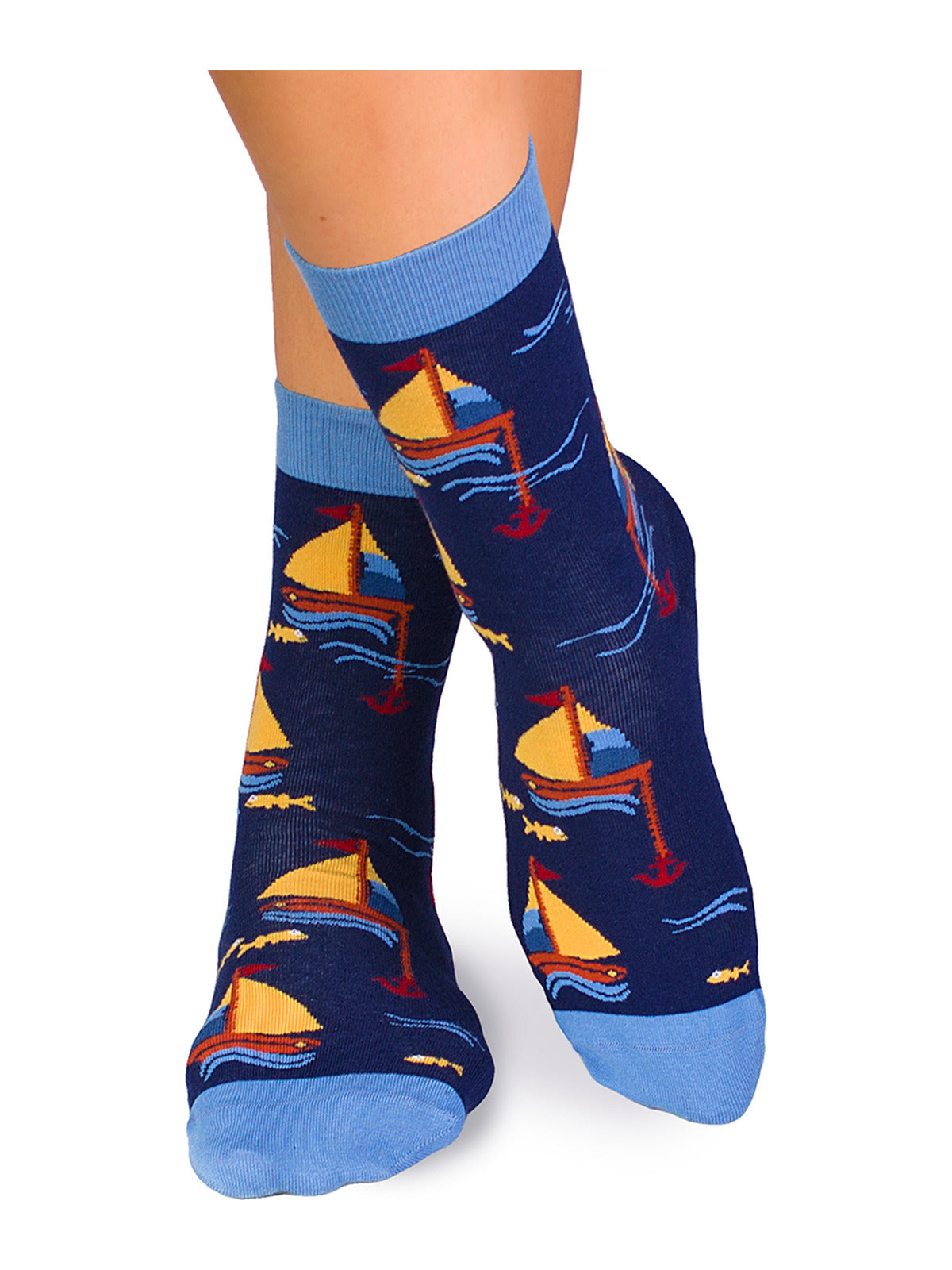 Chaussettes coton bio : Bâteau