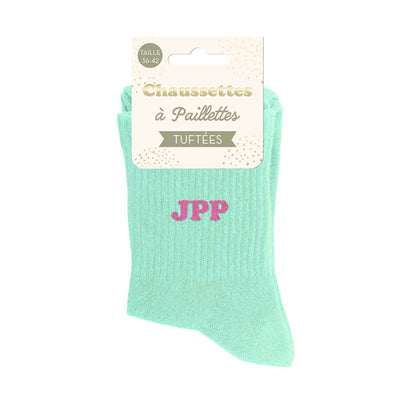 Chaussettes paillettes tuftées: JPP