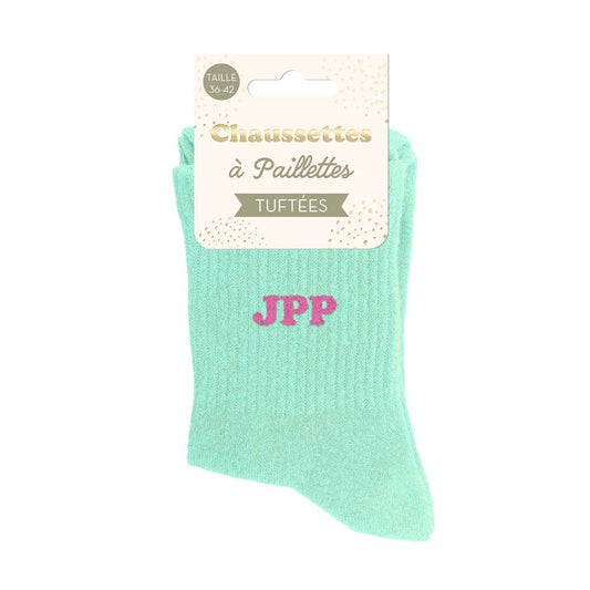 Chaussettes paillettes tuftées: JPP