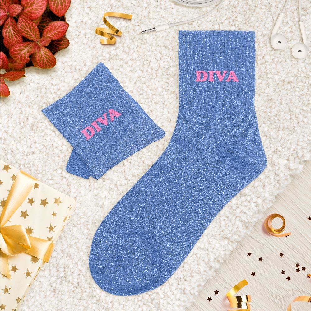 Chaussettes paillettes tuftées: DIVA