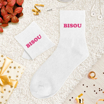 Chaussettes paillettes tuftées: BISOU
