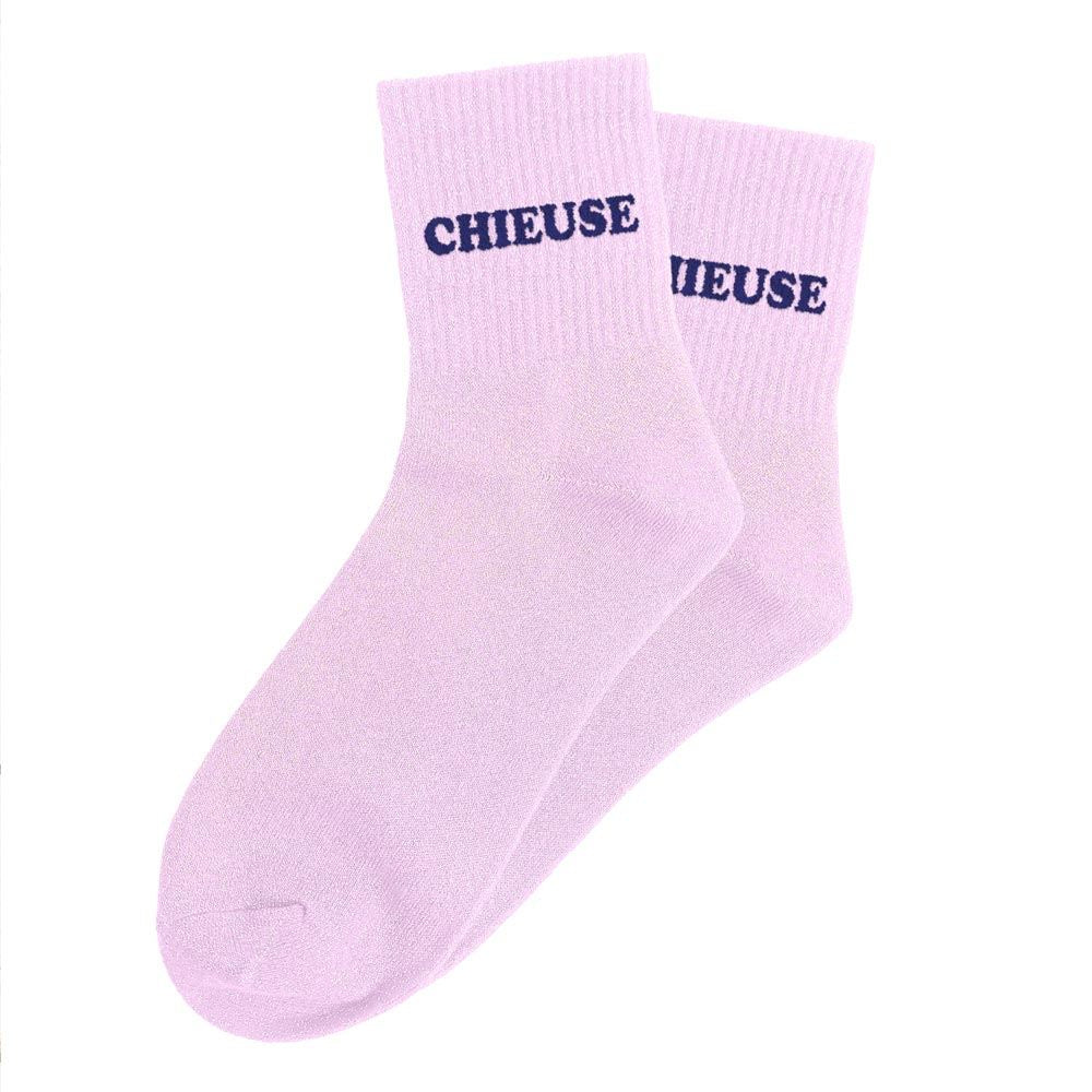 Chaussettes paillettes tuftées: CHIEUSE