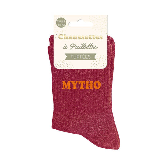 Chaussettes paillettes tuftées: MYTHO